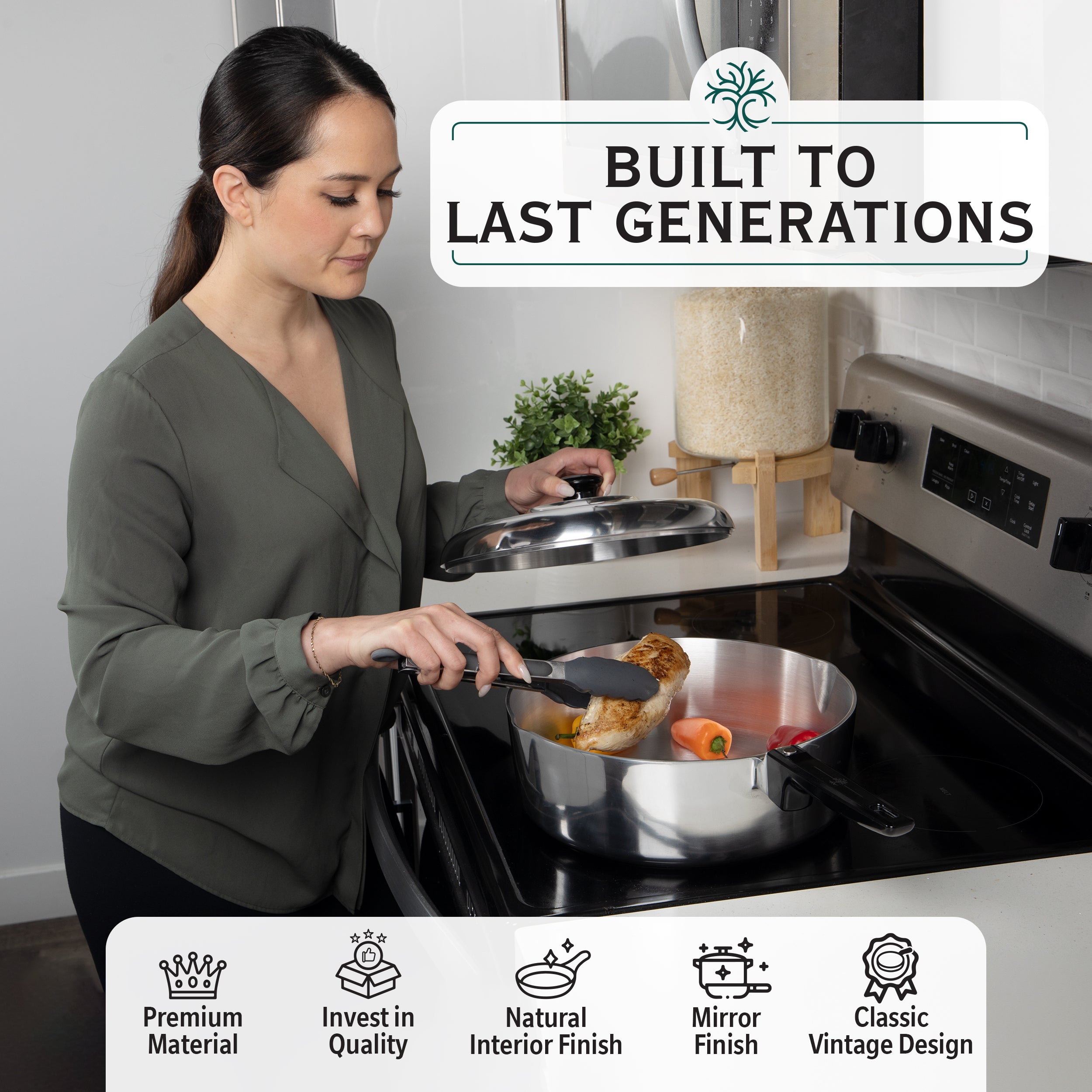 12 Inch Sauté Pan with Lid